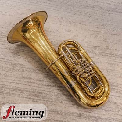 Miraphone 90A Kaiser-Tuba - 5/4 Size, Rotary Valves, Lacquer (Ex-USAF) image 2