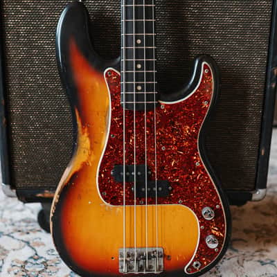 Fender Precision Bass 1965 L-Series Sunburst OHSC image 1
