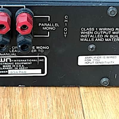 Crown Micro-Tech 1000 Silver & Black Professional 2 Spc Rack Mount Stereo Power Amplifier, Tested image 9
