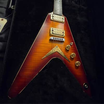 Dean Patents Pending V Custom Shop Reissue 2020 - Trans Cherry Sunburst image 2