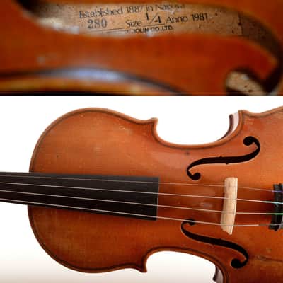 Rare Vintage 1/4 Quality Labaled Violin+Original Hard Case~TOP Promotional Price~instrument for kids image 10