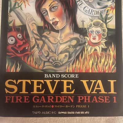 Steve Vai - Fire Garden - Guitar and Bass tab / tablature Book - Japan image 1