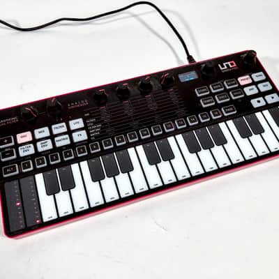 IK Multimedia UNO Synth Pro Desktop 32-Key Analog Synthesizer 2021 - Black with White Keys image 1