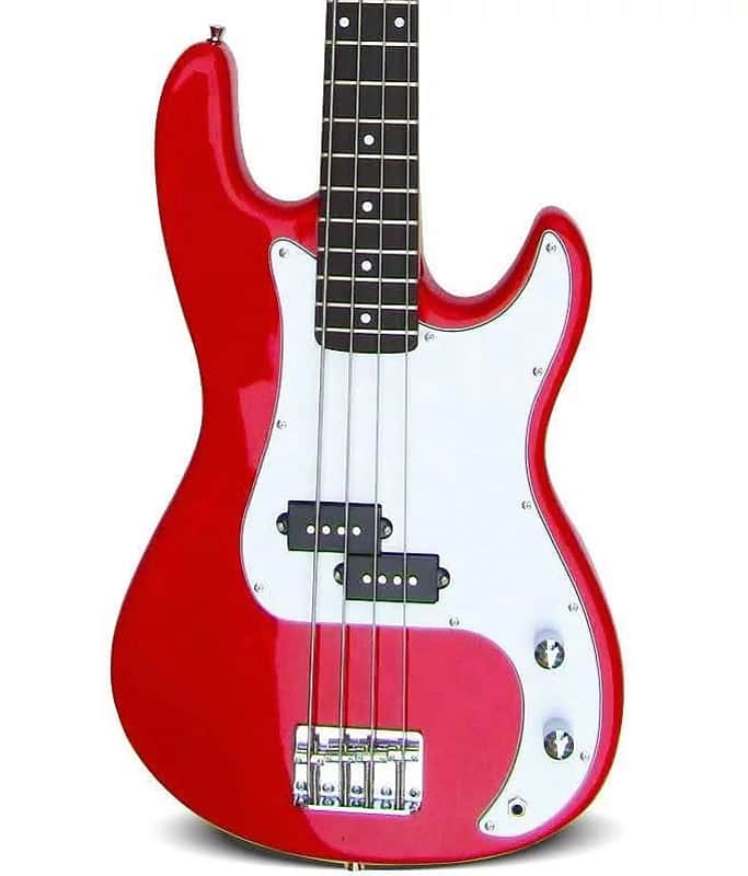 Atkins APB1 Bass Guitar (P-Bass Design) 2022 Red image 1