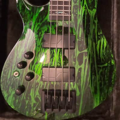 Schecter  Toxic venom c4 bass left handed  Green mountain image 3