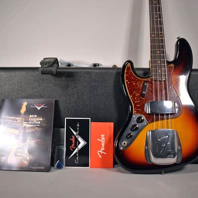 2019 Fender Custom Shop LTD '64 Journey Man Jazz Bass Sunburst Lefty w/OHSC image 3