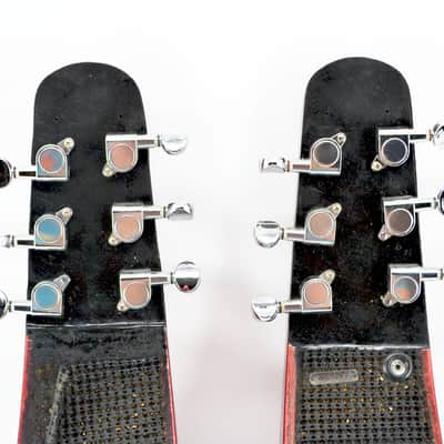 Supro Doubleneck Lap Steel 1953-54 - Red Metallic Sparkle image 6