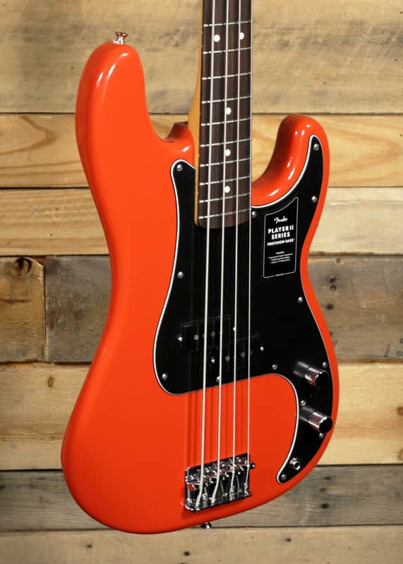 Fender Player II Precision Bass Coral Red w/ Rosewood Fingerboard image 1