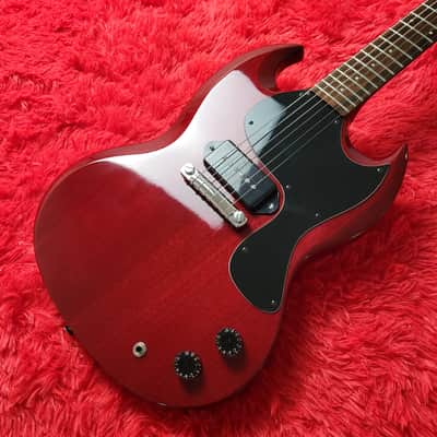 Samick SG-1P (SG Jr. Junior) 1989-1990 - Cherry - Set Neck With Long Tenon - Made in Korea MIK image 3