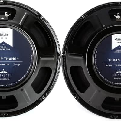 Eminence Swamp Thang 12-inch 150-watt Guitar Amp Replacement Speaker - 8 ohm  Bundle with Eminence Patriot Texas Heat 12-inch 150-watt Guitar Amp Replacement Speaker - 8 ohms image 1