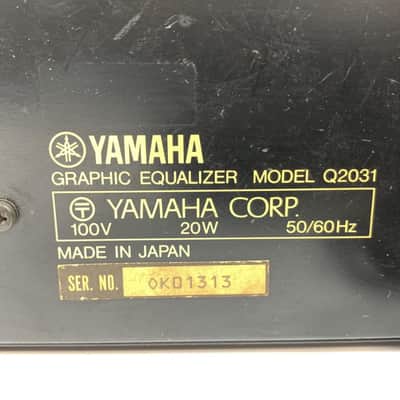 Yamaha Q2031 Dual-Channel Graphic Equalizer 2010s - TGHM image 9