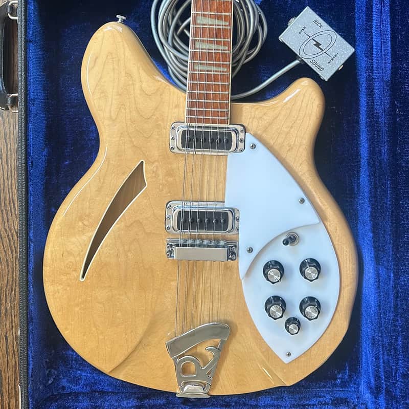 RARE! 1974 Rickenbacker 360/12 - Mapleglo (TIME CAPSULE CLEAN) w/ OHSC image 1