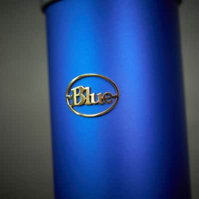 Rare Vintage Early Blue Bottle Tube Condenser Microphone Set image 7