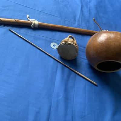 59" Brazilian Professional Berimbau Biriba Wood Stick Cabaca Sizes 8" x 21" Circumference image 2