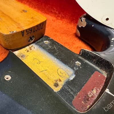 1965 Fender Jazz Bass - Charcoal Frost Metallic - Matching Headstock - OHSC image 15
