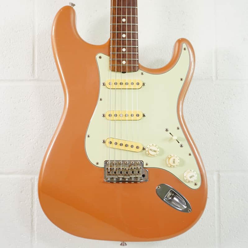 Fender Japan ST-62AS/H 40th Anniversary 1994 Stratocaster Copper Metallic Matching Headstock Foto Flame Neck image 1