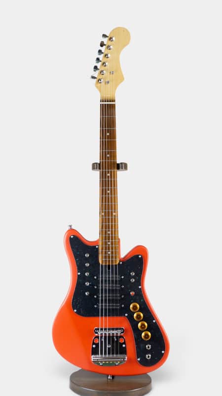 Stella Style Custom Electric Guitar Vintage Soviet USSR Stereo Retro Design image 1
