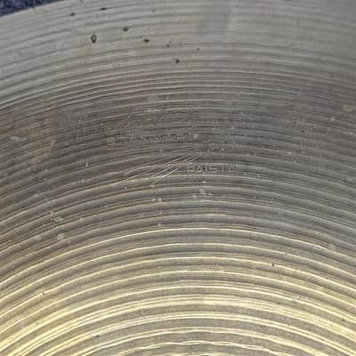 Used Vintage Ludwig Standard Paiste Hi Hat Cymbals 14" 642/682 grams - Fair image 4