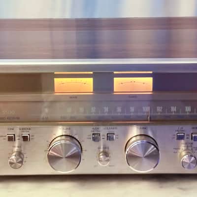 🔥🎶 Sansui G-5500 Pure Power DC Stereo Receiver — Serviced, Cleaned, 120V, Excellent Faceplate image 3
