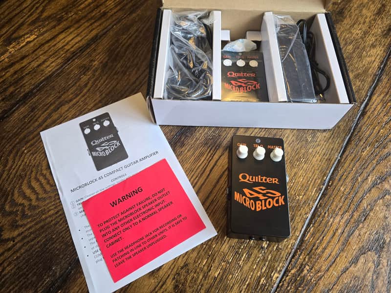 Quilter MicroBlock 45 Pedal-Sized 33/45W Power Amp 2010s - Black image 1
