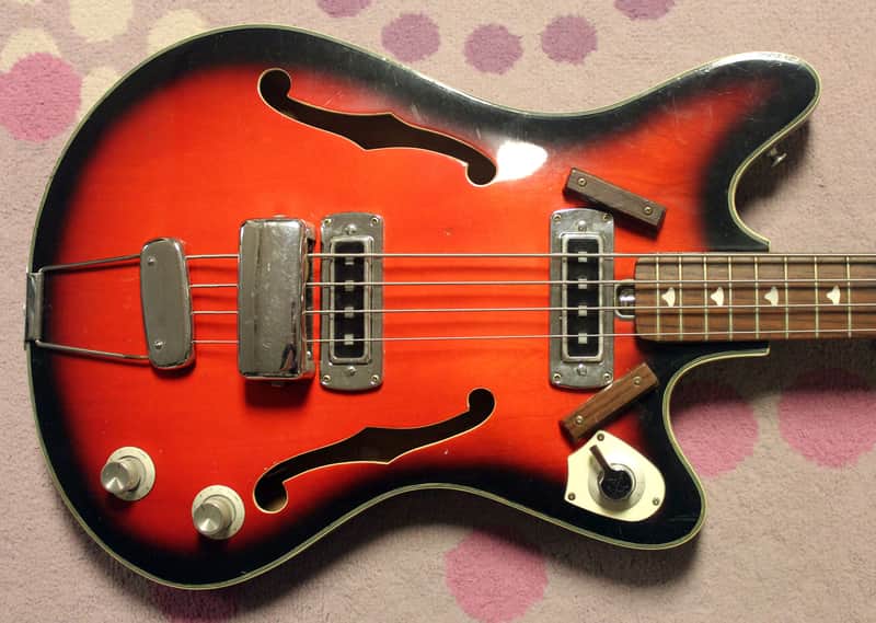 1968 Teisco EP200 B Bass Rare Spectrum 5 Inlays! image 1