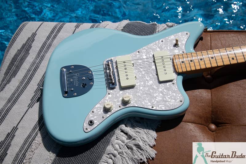 Fender FSR Hybrid II Limited Edition Jazzmaster with Maple Fingerboard - Daphne Blue - Pro Set Up w Perfect Frets/Action/Intonation