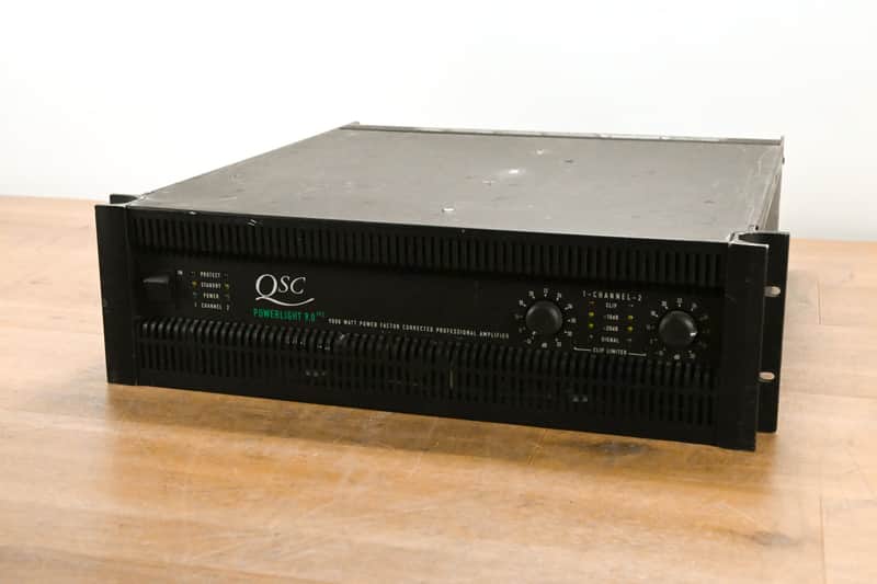 QSC PowerLight 9.0 PFC Power Factor Corrected 2-Channel Power Amplifier CG011S0 image 1