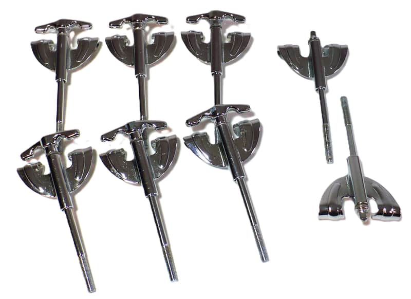 Pearl Bass Drum Claws and Tension Rods / Lot of 8 image 1