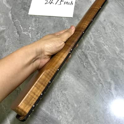 Custom 24.75 inch short scale roasted flame maple electric guitar neck 22 fret image 3