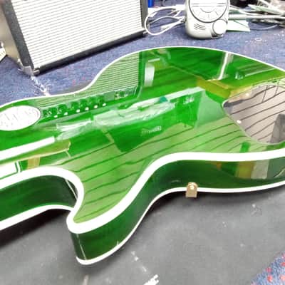 Gibson Les Paul Custom 5A Quilt Top in Transparent Green Gloss Made to Measure 2024 image 11