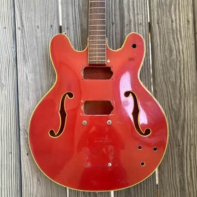 PROJECT Mosrite Celebrity vintage, electric guitar project 60s - Red husk electric guitar image 1