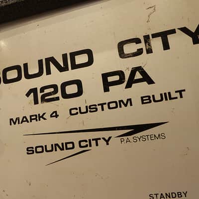 Sound City 120 PA 1976 Black Tolex image 6