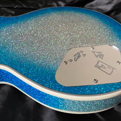 Firefly Ace Frehley Tribute Guitar Blue Silver Sparkle image 7