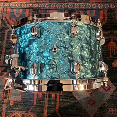 Tama  Starclassic Walnut/Birch Snare Drum 14" x 8"  - Turquoise Pearl WBRS148-TQP image 3