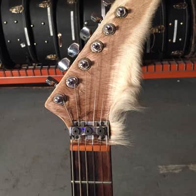 Custom Built Steerhorn Deerskin Warmoth Guitar disowned by Jeff Tweedy image 4