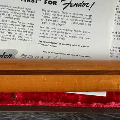 1994 Fender Stratocaster 1954 Reissue 40th Anniversary with 2 Cases Serial# 1905 image 11