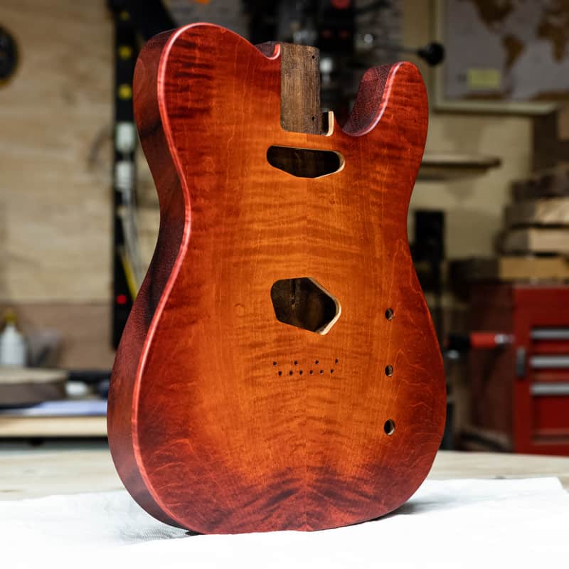 Curly Maple Tele Body / Sunburst Tele Body image 1