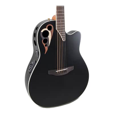 Ovation Celebrity Deluxe CDX40-5-G Cutaway A/E Guitar - Black - Open Box image 1