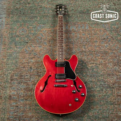 1979 Gibson ES-335 Dot neck, patent number pickups, factory stop tail w/ case image 2
