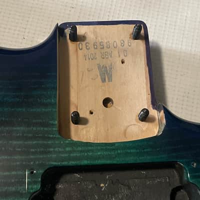 2013-14 Mexico Charvel San Dimas 2H Trans Blue Flame Guitar Body Floyd Ready (Excellent) image 10