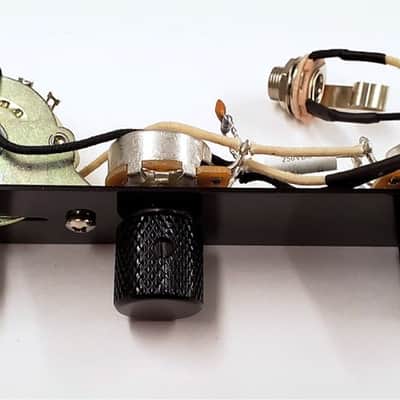 Atlantic Custom Guitars Telecaster Loaded Control Plate Premium Tele 3-way or 4-way Harness & Knobs Black image 3