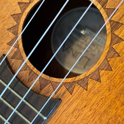 Luna TC-MAH Tattoo Mahogany Concert Ukulele 2010s - Natural image 6
