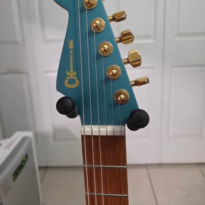 Charvel Angel Vivaldi Signature Pro-Mod DK24-6 Nova 2023 - Lucerne Aqua Firemist image 6