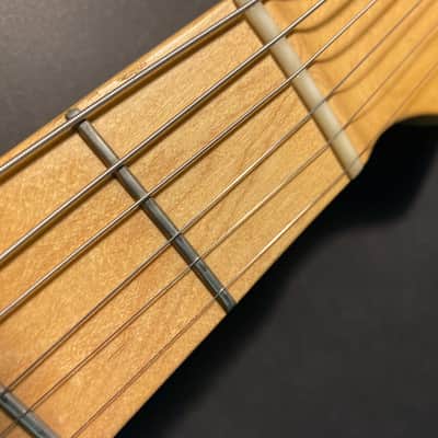 ESP Custom Shop Throbber made in Japan, semi acoustic Telecaster type guitar light Fiesta Red image 15