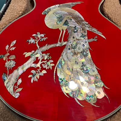 Antonio Tsai ES-335 Early 2000's - RED with inlay image 3