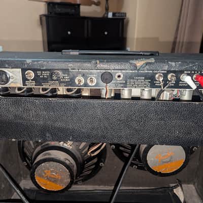 Fender Twin Reverb 2-Channel 100-Watt 2x12" Guitar Combo 1972 - 1976 - Silverface image 4