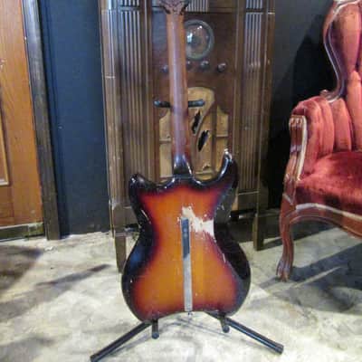 1964 Guild S-100 Polara  Kickstand Sunburst image 6