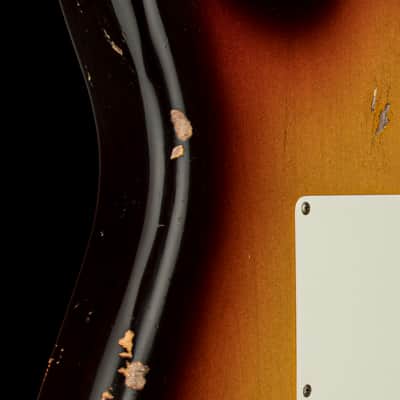 Fender Custom Shop Empire 59 Transition Stratocaster Relic - Faded Aged Chocolate 3-Tone Sunburst #18561 image 12