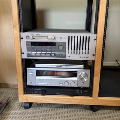 KK Audio Custom Producer Desk with Dual Bay Rack Unit 2006 (tons of rack space!!)- Black and Light Oak image 18