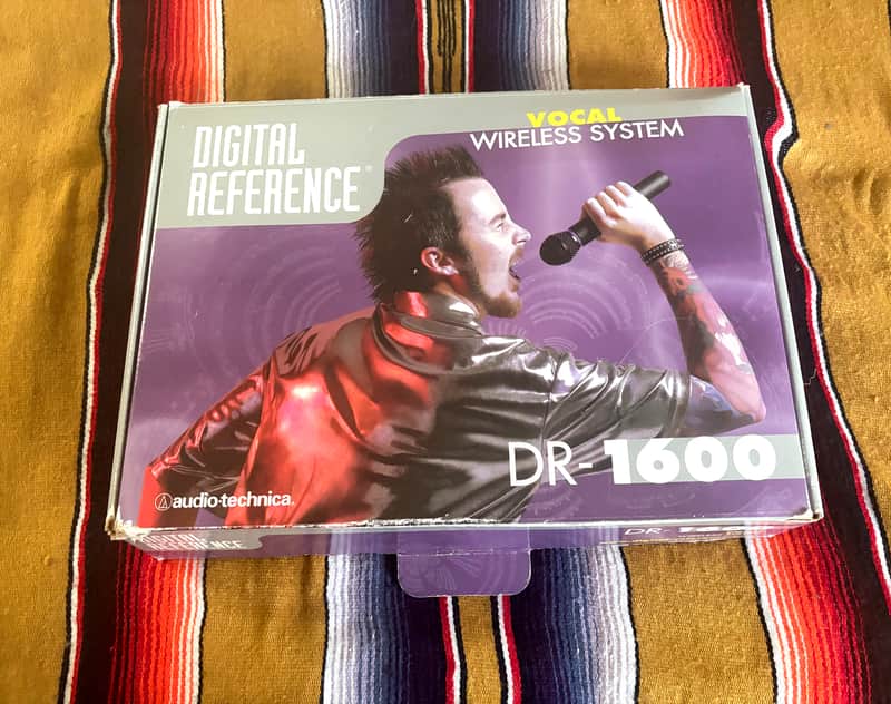Audio-Technica Digital Reference DR-1600 wireless microphone system 00’s - Black image 1